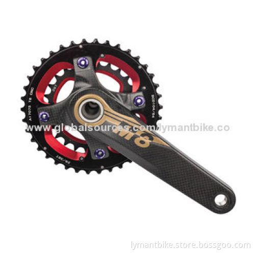 Bike chain wheel with 28/40T, 26/38T, made of full carbon